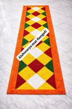 Decorative Indoor Rangoli Floor Mat for Home Entrance & Hallway