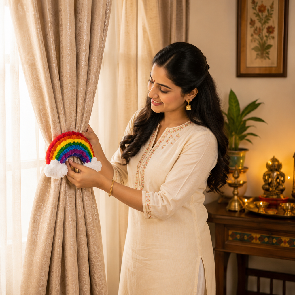 Handmade Decorative Curtain Holder for Home Décor