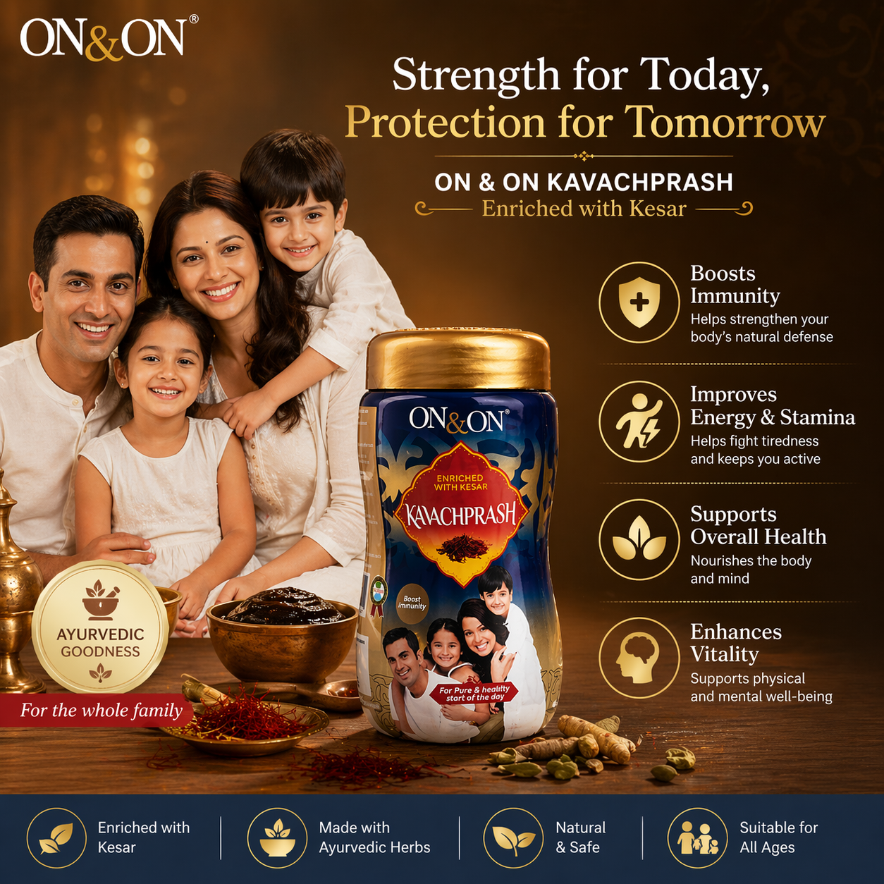 ON & ON Kavachprash (Kesar Enriched) – Immunity Booster