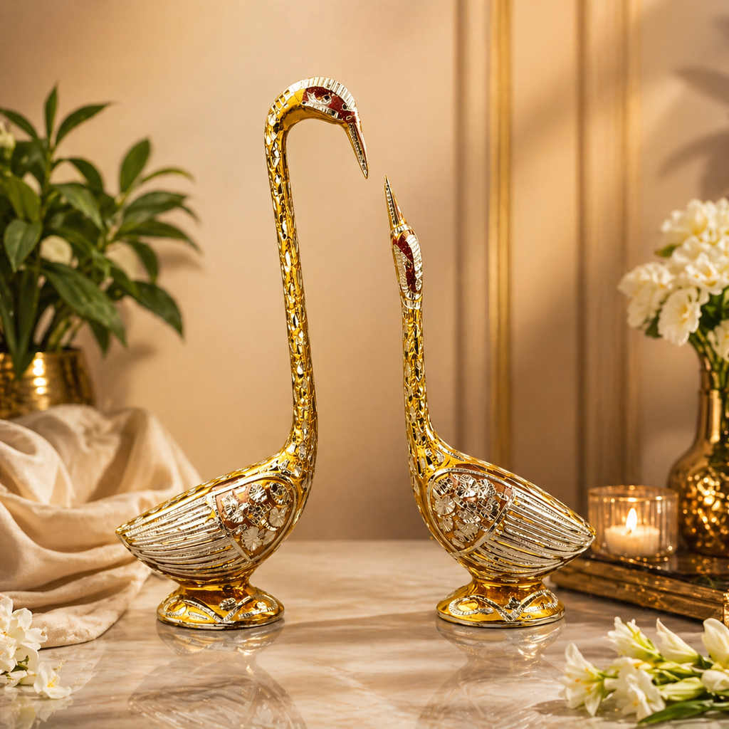Decorative Swan Pair (Saras Showpiece Set)