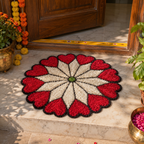 Handmade Rangoli Door Mat – 2 Ft Decorative Floor Mat