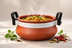Terracotta Kadhai with Lid | Natural Clay Cooking Pot