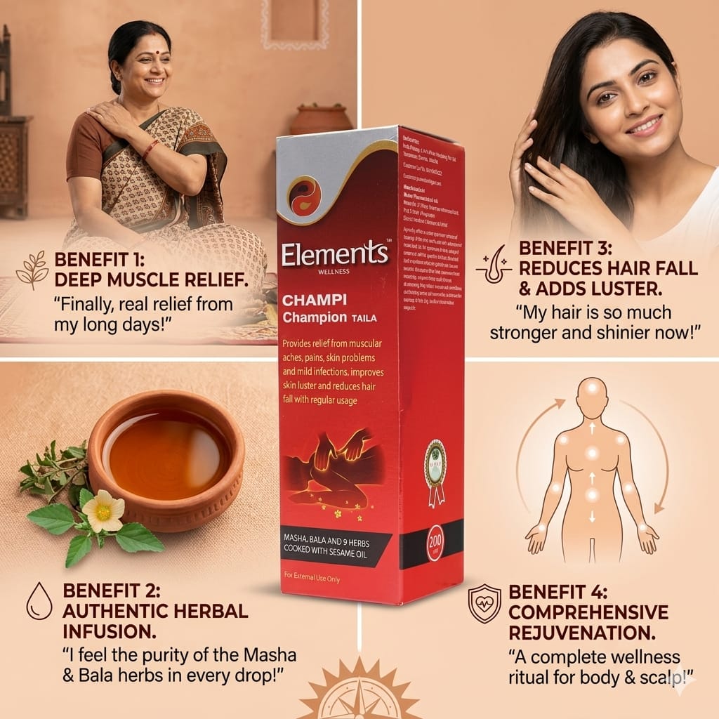 Elements Wellness Champi Champion Taila (200 ml)