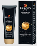 Elements Wellness 12-in-1 Night Repair Cream – Anti-Ageing Action