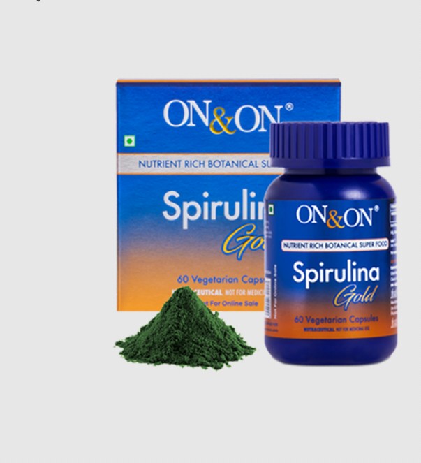 ON&ON Spirulina Gold Capsules (60 Veg Capsules)