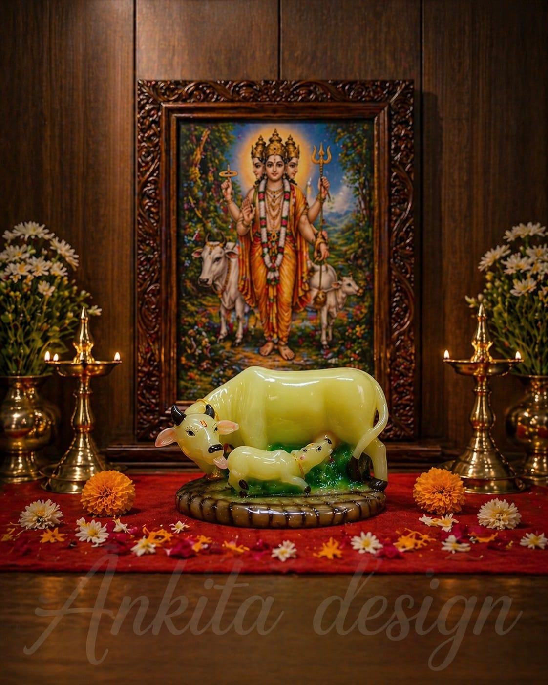 Cow and Calf Statue