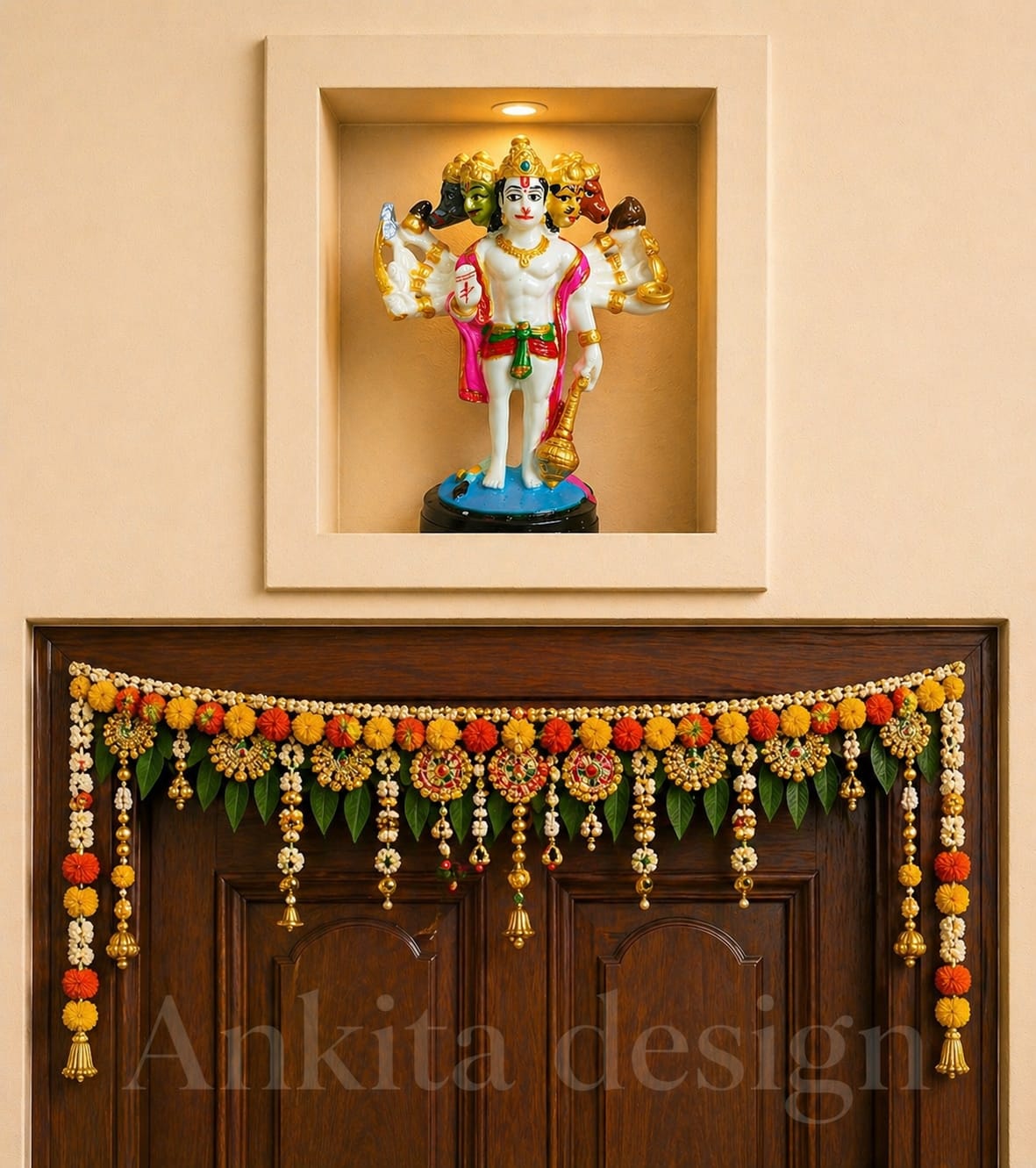 Panchmukhi Hanuman Standing Statue