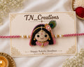 हँडमेड क्रोशे राधा राखी | Handmade Crochet Radha Rakhi | प्रीमियम डिझायनर रक्षाबंधन राखी