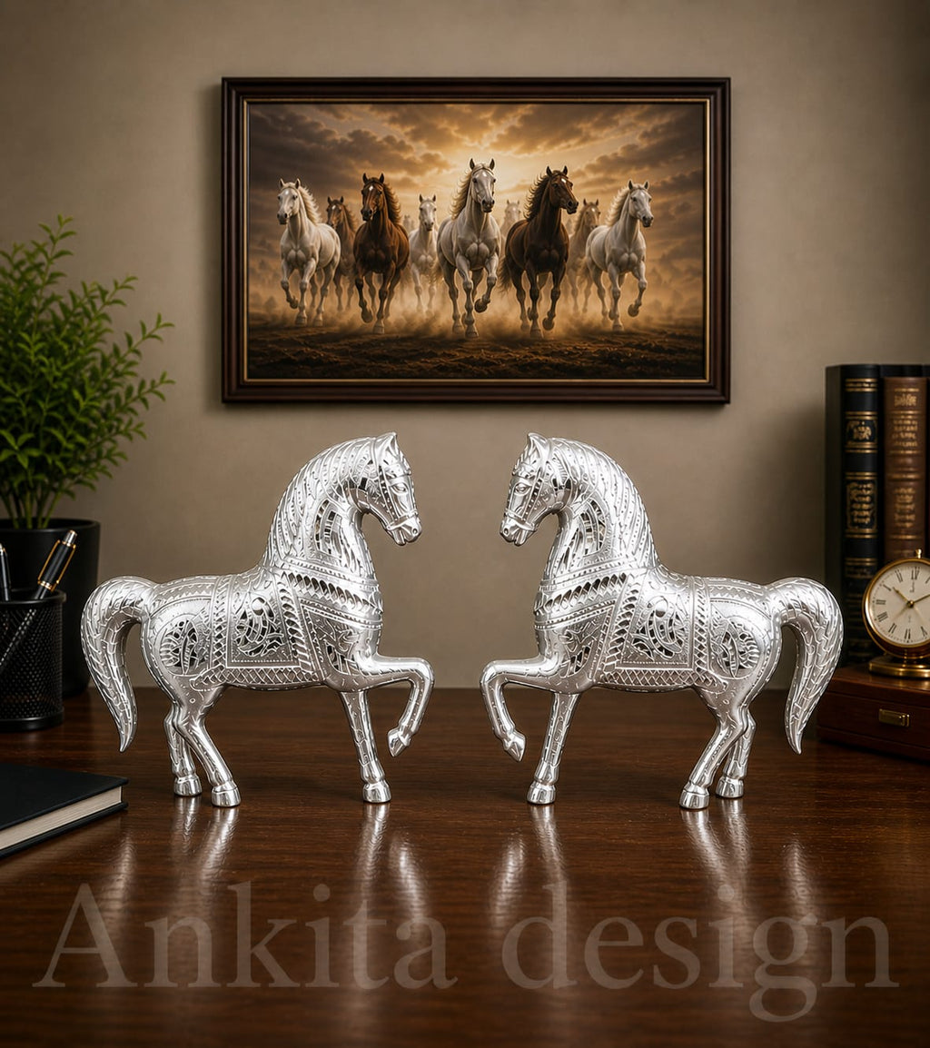Twin Horse Statue 310g
