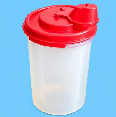 Oil Container Set 200 ml & 1.1 Litre | लाल झाकणाचे तेल साठवण्याचे डबे